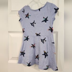 Cat & Jack Blue Star Pattern Dress
